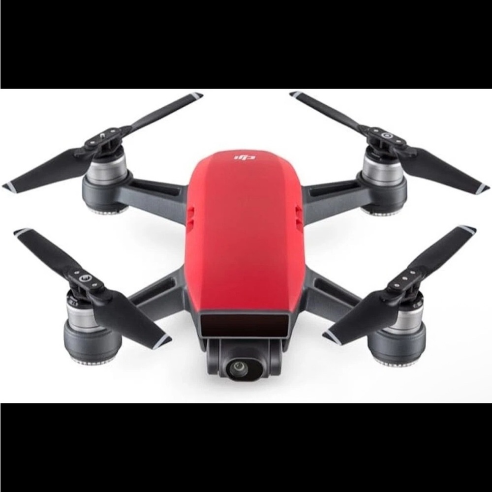 Red DJI Drone with Camera